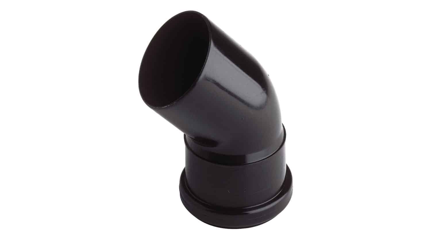 The Oase Discharge Elbow - 45 x 110mm is designed to connect to the waste outlet on the BioTec ScreenMatic 90000, or any of the 110mm waste outlets on Oase Drum Filters. This 45 degree bend has a push fit connection on one end, and standard 110mm internal diameter pipe on the other end.