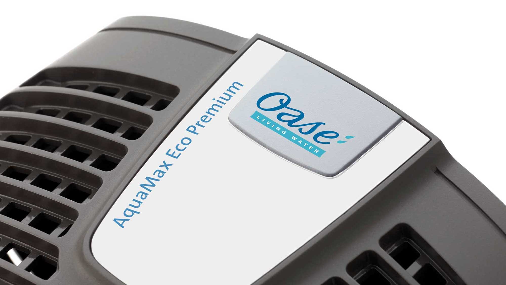 OASE104956-AquaMaxEcoPremium6000 The Oase Aquamax Eco Premium 6000 is an energy-efficient filter and watercourse pump with an extra inlet.