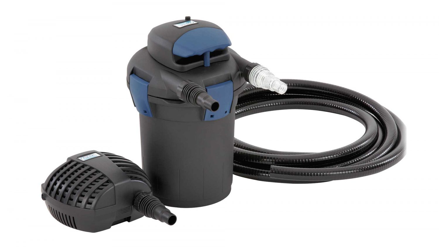 The Oase BioPress Set 4000 is suitable for natural ponds up to 4m³ and goldfish ponds up to 2m³.