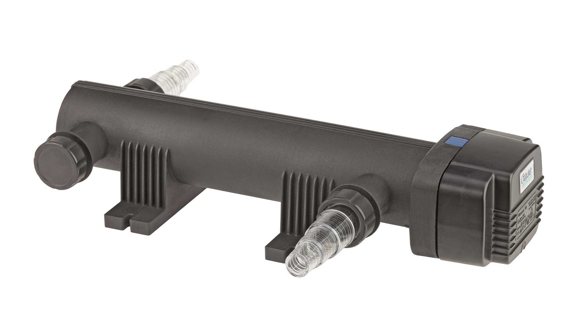 OASE106331-Vitronic18W The Oase Vitronic 18W UV ensures clear water in natural ponds to 20mยณ and goldfish ponds up to 10mยณ killing algae that causes green water.
