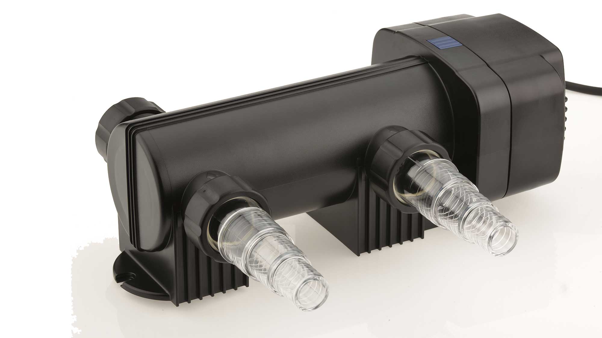 OASE144077-Vitronic18W The Oase Vitronic 18W UV ensures clear water in natural ponds to 20mยณ and goldfish ponds up to 10mยณ killing algae that causes green water.