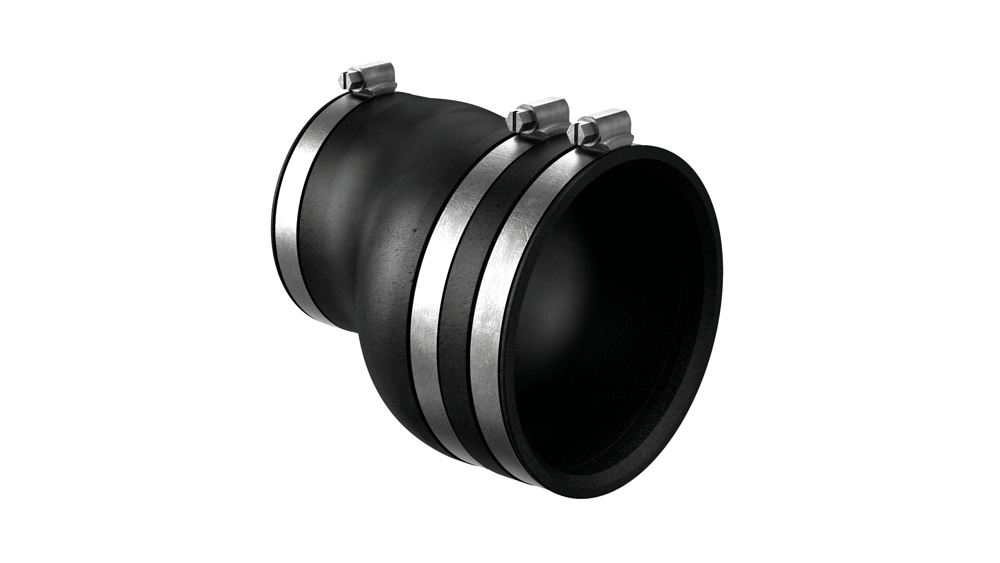 Practical connector which is ideal for installation in pump chambers.