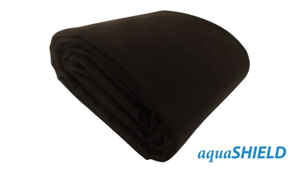 Our black 275g aquaSHIELD Heavy Duty Pond Liner Underlay provides the ultimate protective layer beneath your pond liner, helping to prevent punctures from sharp stones and roots.