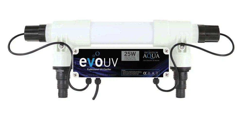 Evolution Aqua’s pond UV clarifiers deliver even greater performance and improved serviceability. Our range of six evoUV pond clarifiers are made using the very latest technology and design techniques, ensuring there is even water flow through the unit, and optimum ultraviolet light penetration.